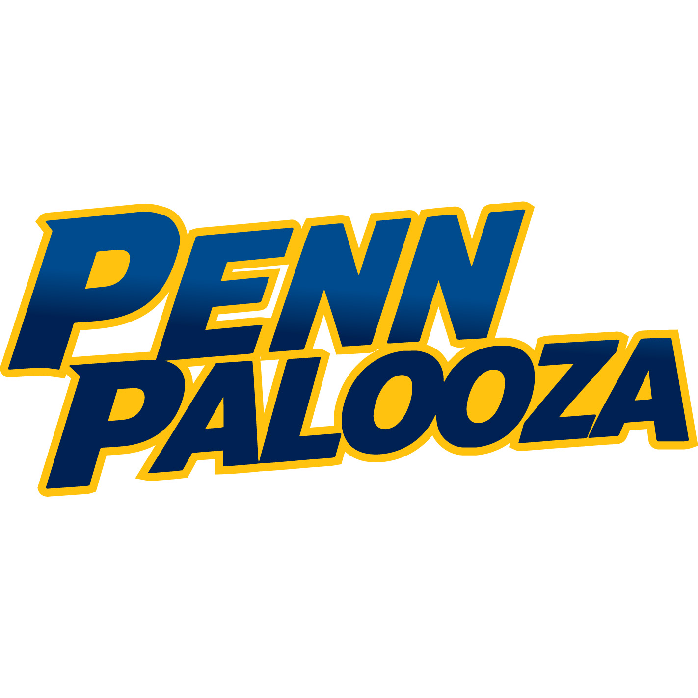 Penn Palooza logo in blue and gold