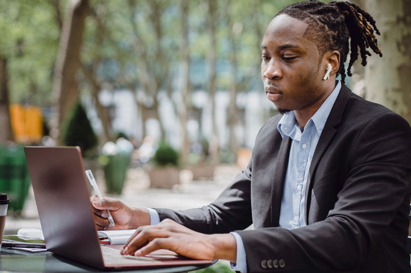 Man on laptop