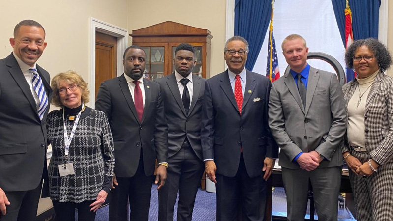 MCC delegation with U.S. Rep. Emanuel Cleaver in his office