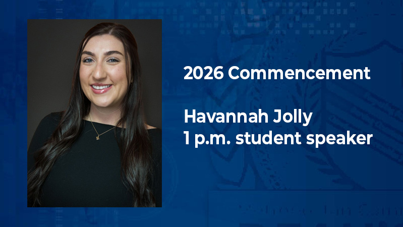1 p.m. student speaker Havannah Jolly