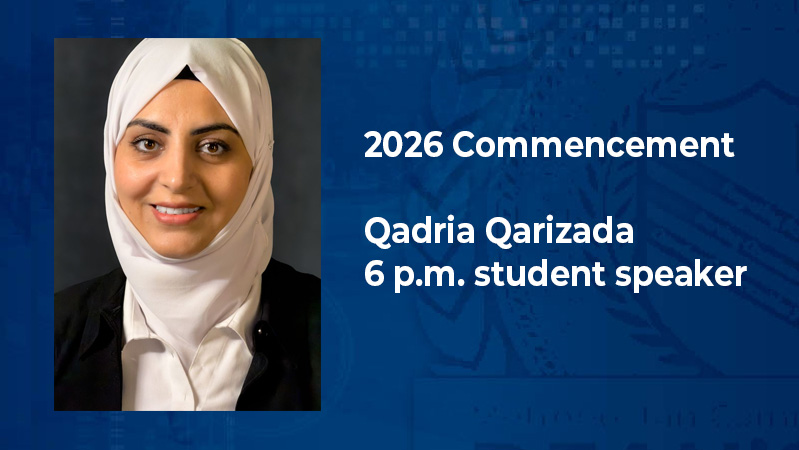 #MCCGrads2026: 6 p.m. commencement student student speaker Qadria Qarizada