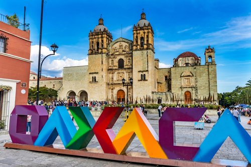 Picture of historic center of Oaxaca, Mexico